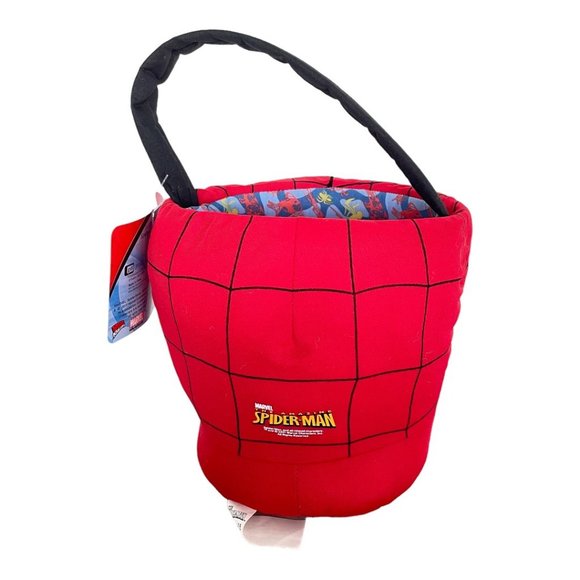 Marvel Spider-Man Plush Halloween Candy Bucket Easter Basket - Picture 4 of 4